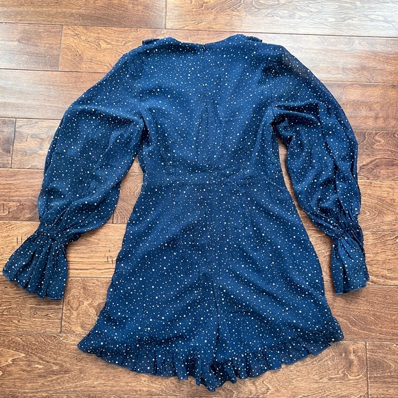 Polka Dot Long Sleeve Romper - Picture 2 of 3